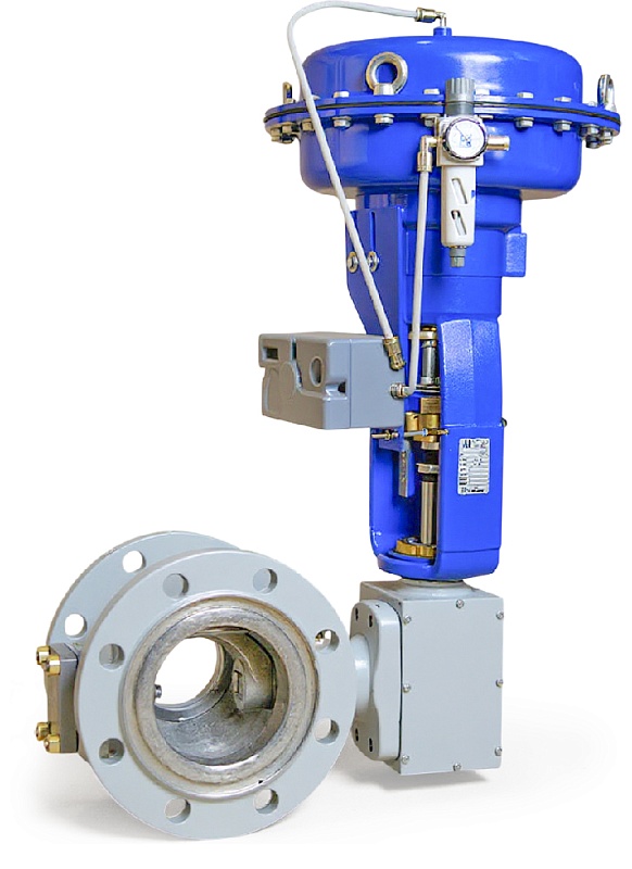 Сегментный регулирующий клапан. Серия КБР-С